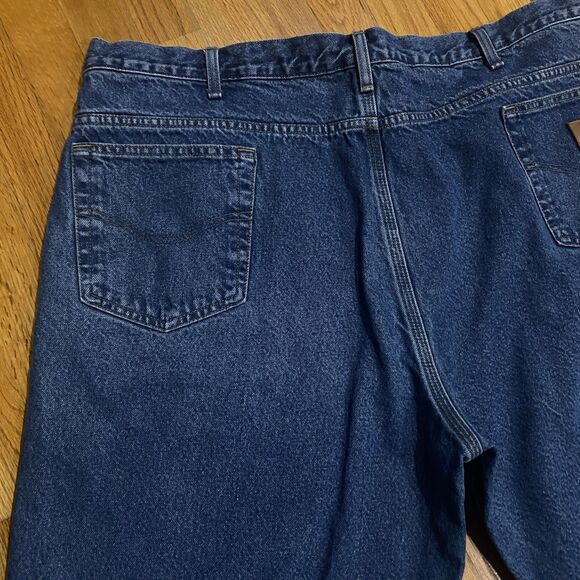 Men's Carhartt Relaxed Fit Denim Jeans Flannel Lined 46x30 Extra Warm Workwear - Picture 9 of 16